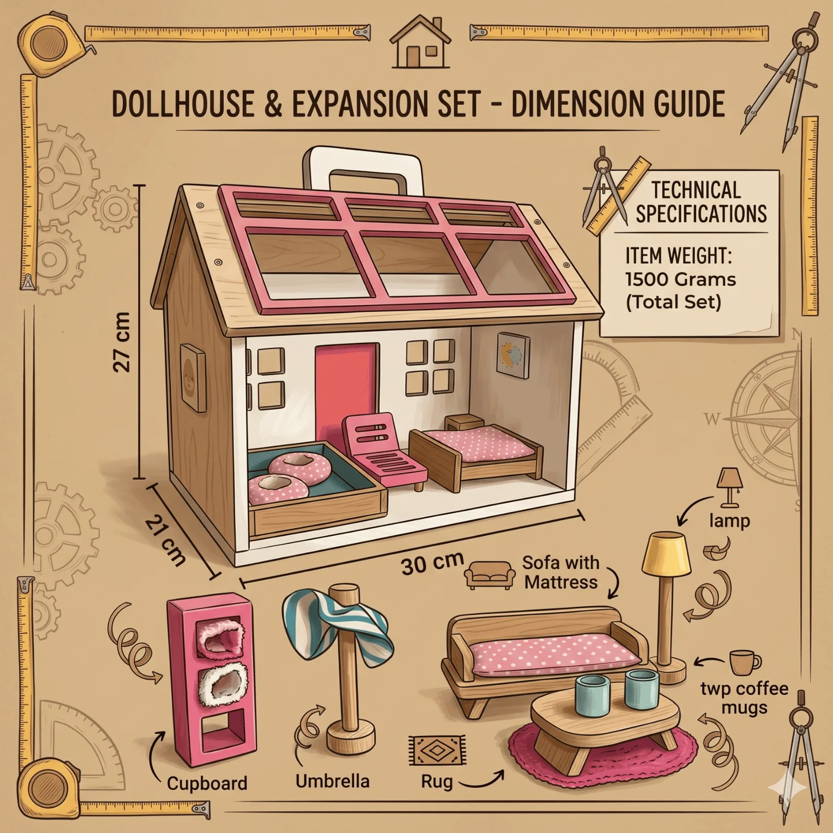Pop’s Pool Side Villa - Mini Dollhouse — image 3