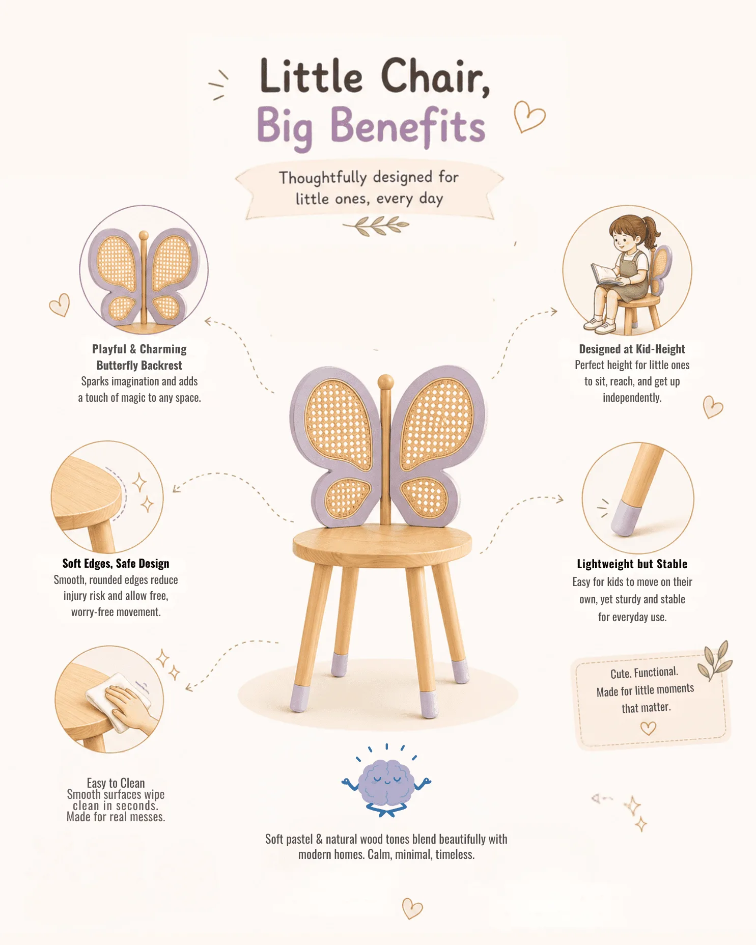 Butterfly Caned Chair