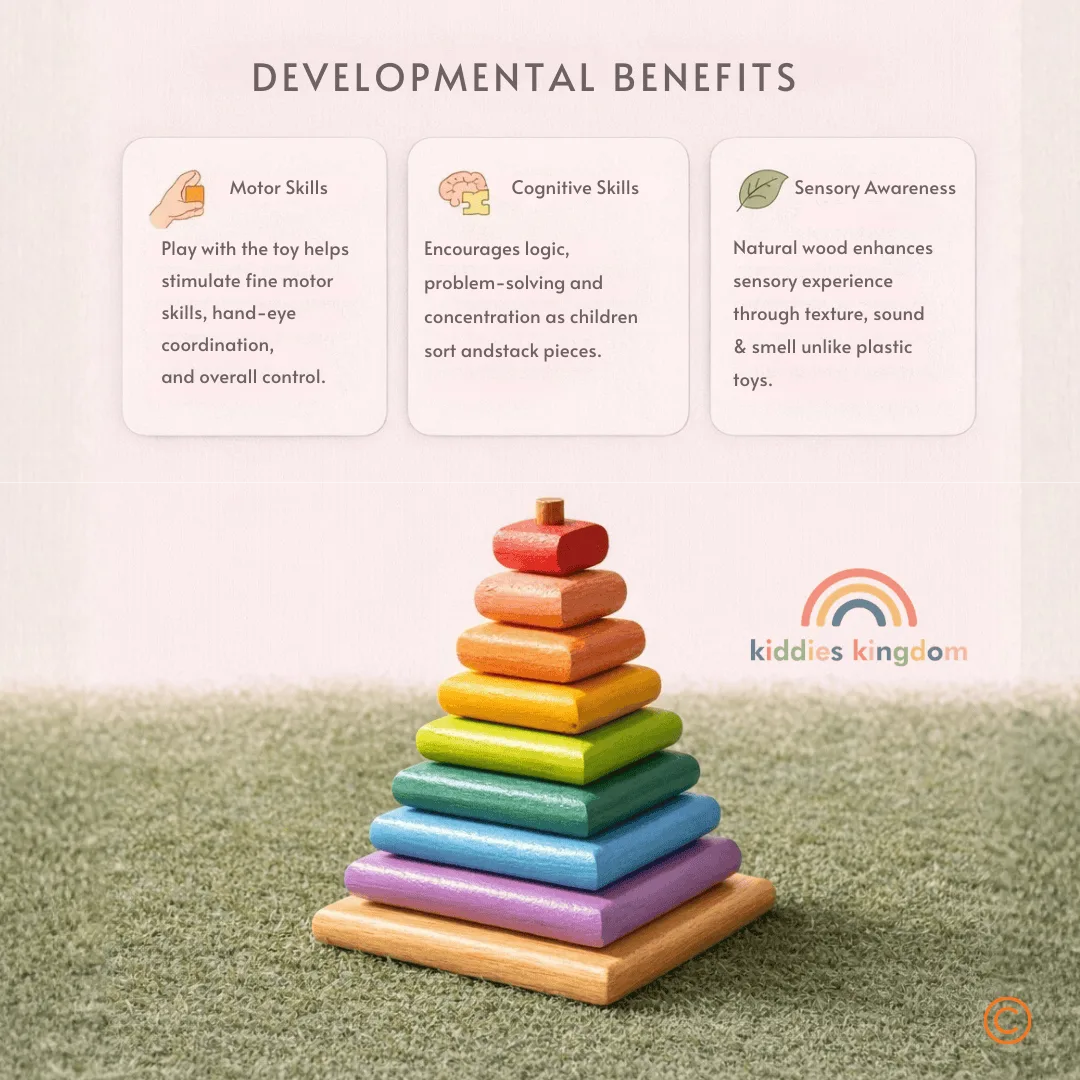 Montessori Balance Wooden Stones — image 4