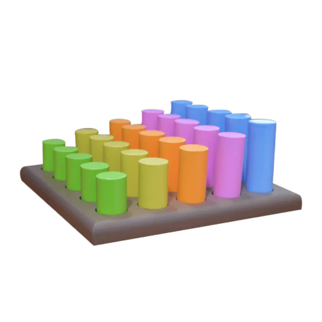 Rainbow Peg Board