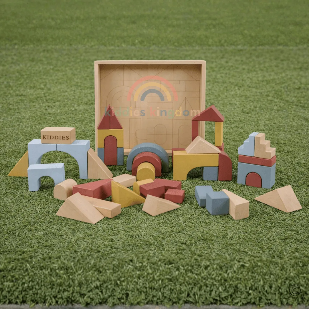 47-Piece Natural Wood Blocks — image 3