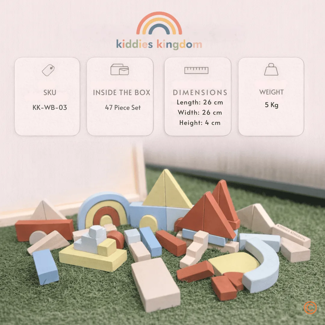 47-Piece Natural Wood Blocks — image 7