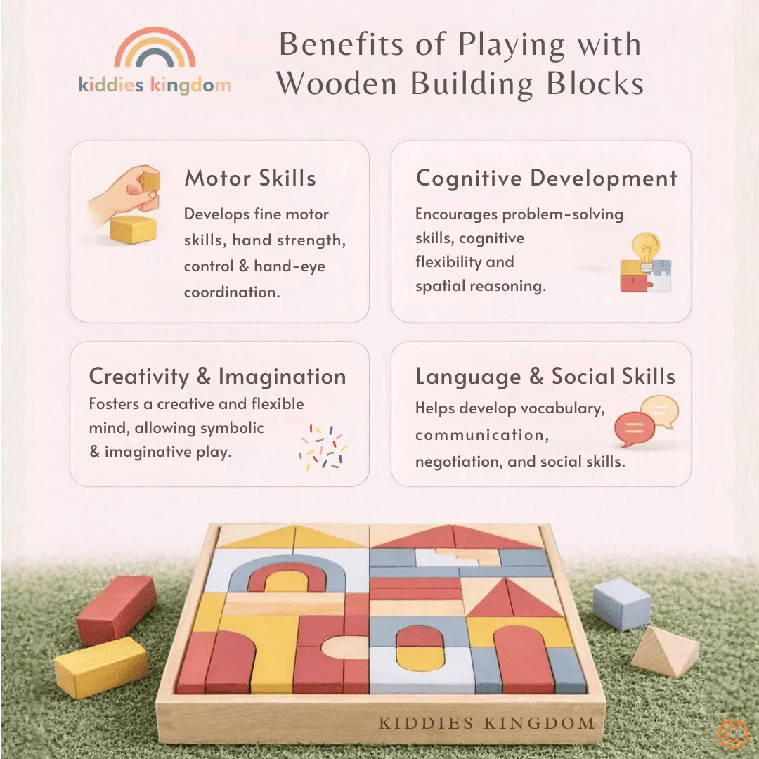 47-Piece Natural Wood Blocks