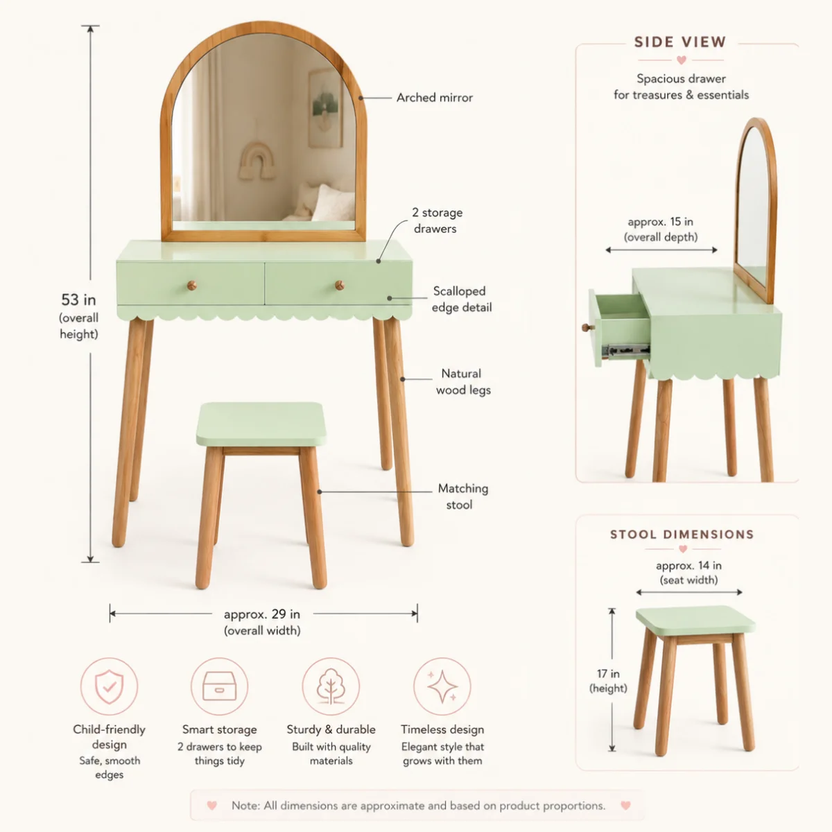 Whimsical Vanity Set